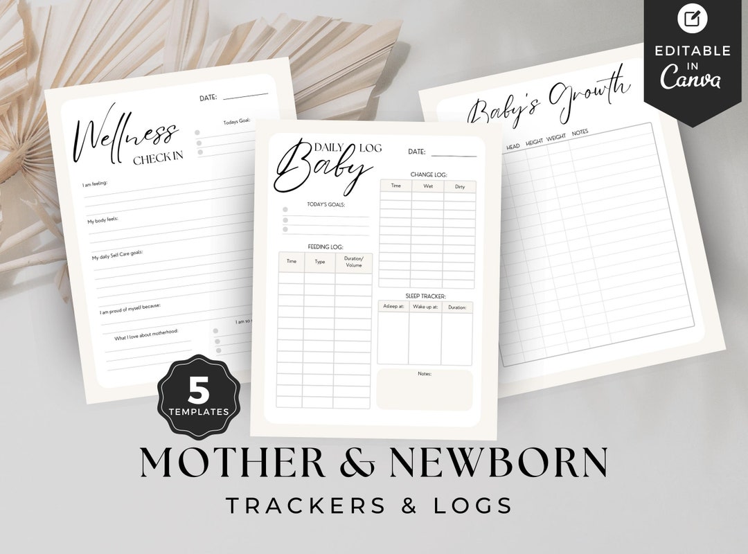 Baby Log, Baby Sleep Tracker, Baby Feeding, Diaper Changes, Lactation ...