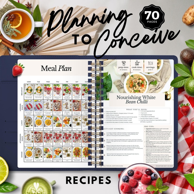 Fertility Food Planner - Etsy