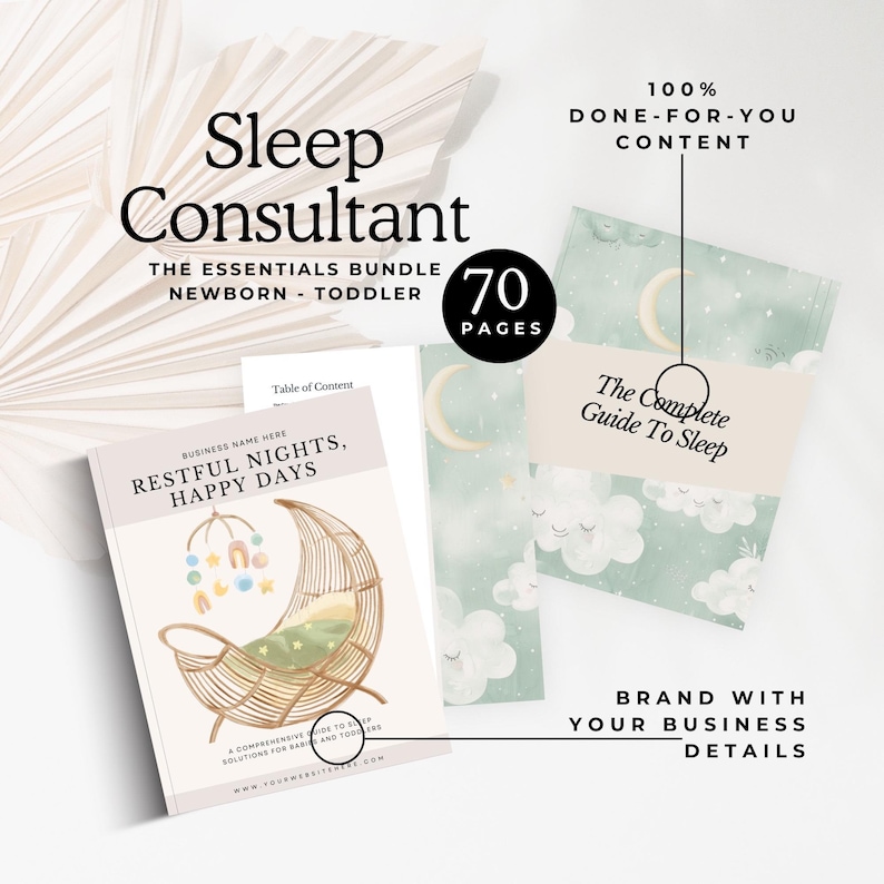Sleep Consultant Template, Baby Sleep Guide, Toddler Sleep Guide