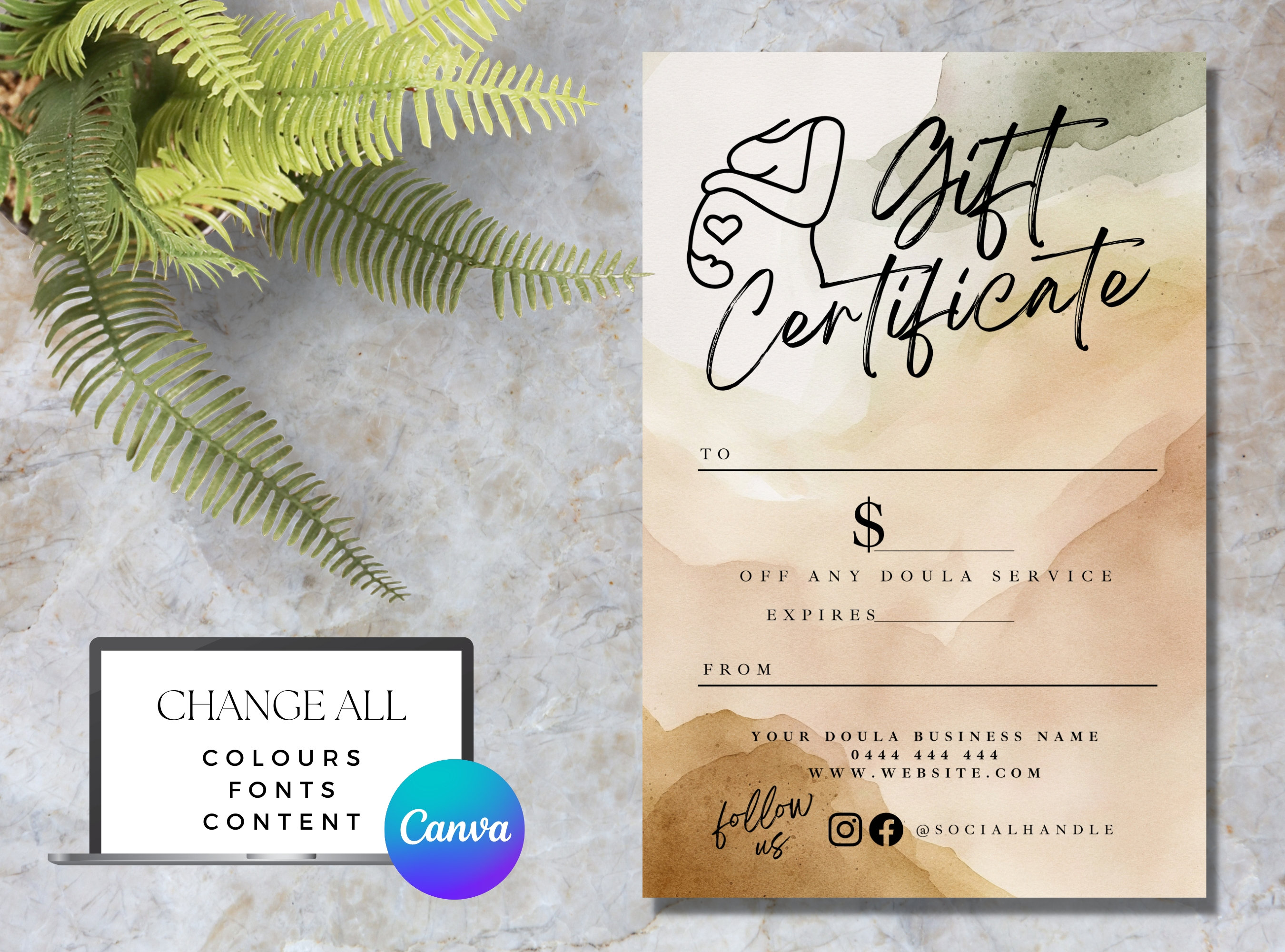 Doula Gift Certificate, Doula Gift Voucher, Doula Resources, Doula ...
