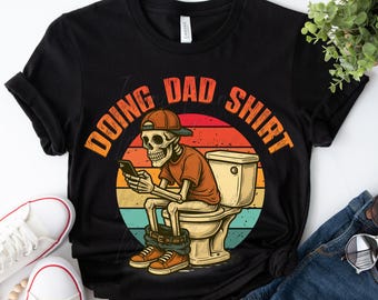 Esqueleto de papá divertido PNG: Diseño de camiseta sarcástico para el Día del Padre (Descarga digital)