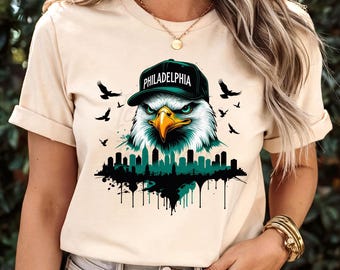 Philadelphia Eagles PNG: Retro Football Design (Digital Download, PDF Included