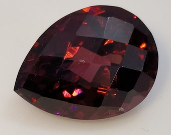 AAA Natural Mozambique Garnet - 17 Ct Red Garnet Pear - Cut Birthstone  Red Garnet - Pear Cut Red Garnet  For Jewelry And Ring Making !!!