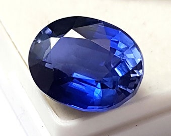 AAA 10,20 ct fiordaliso zaffiro blu pietra preziosa sciolta taglio ovale, autentico zaffiro blu taglio zaffiro trasparente gioielli vendita di Halloween