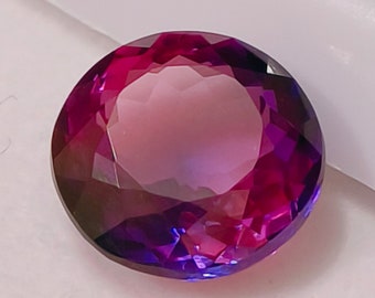 Tanzanite pourpre rare de 10 carats, forme ronde de pierres précieuses en vrac pour la taille de bague, cadeau de pierres précieuses en vrac de qualité supérieure pour elle/lui