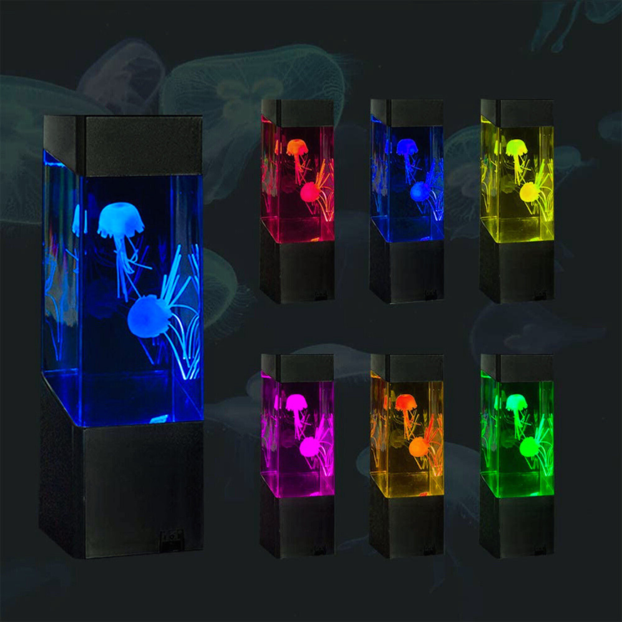 Jellyfish Lava Lamp Led Lava Lamp Table Lamp Floor Lamp Etsy UK