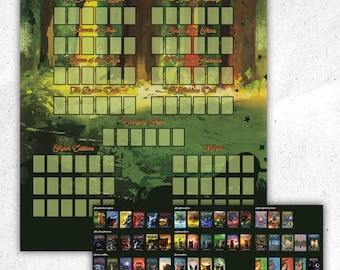 Warrior Cats Book Tracker Poster and Stickers