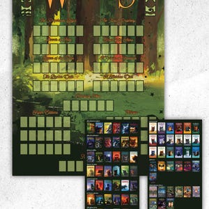 Warrior Cats Book Tracker Poster and Stickers