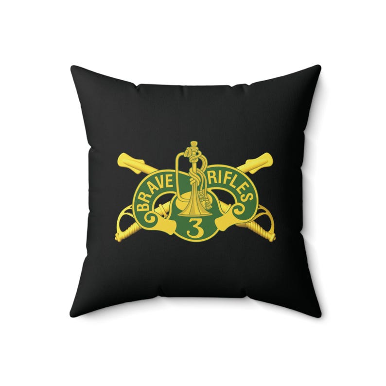 3rd Armored, Cavalry Regiment, Pillow, 3 ACR, Brave Rifles, Blood and ...