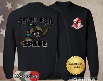 554th ECC, Sweatshirt, Engineer Construction Company, Spade