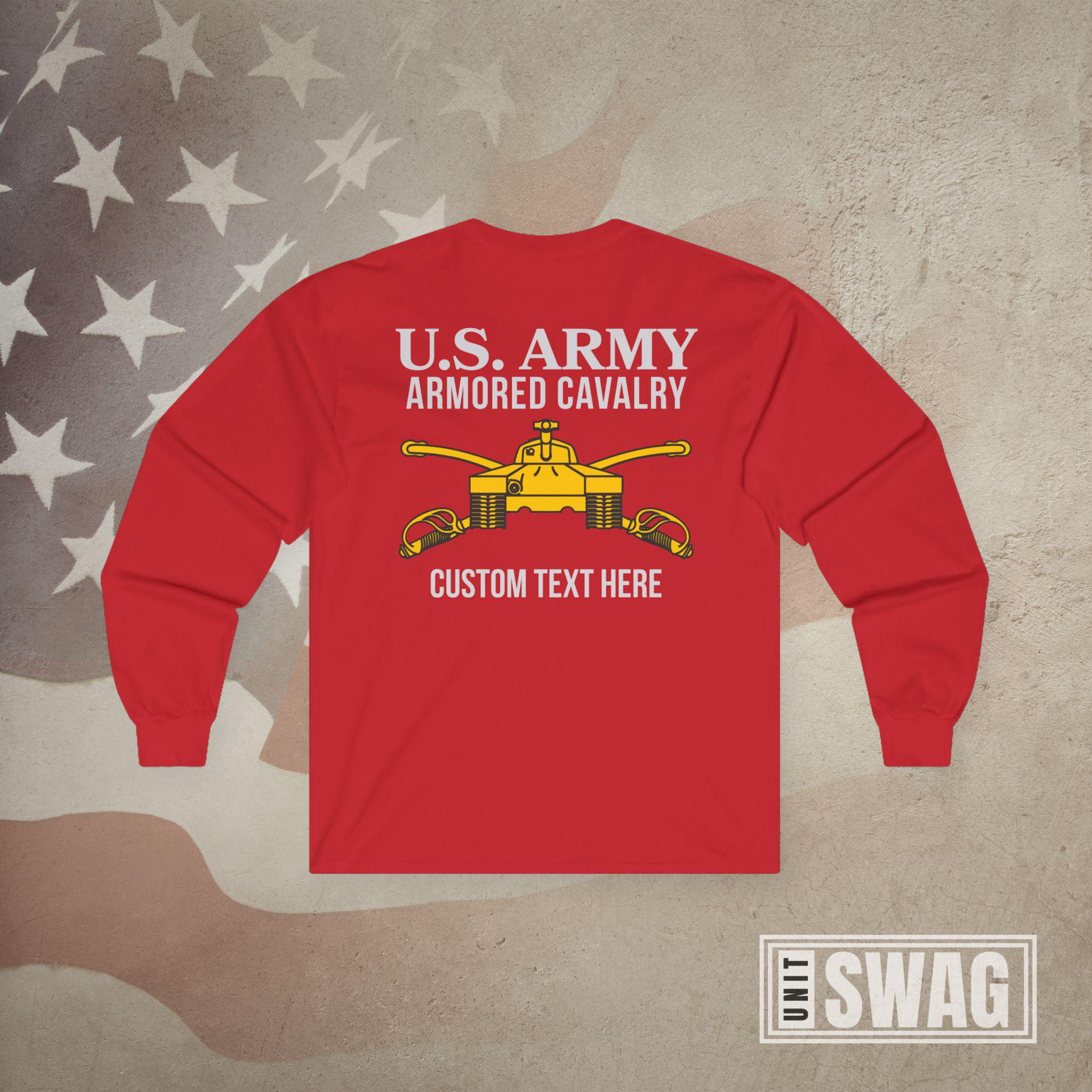 Armored Cavalry, T-shirt, Long Sleeve, Personalized, Custom, Armor, 19K ...