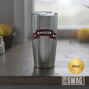 75th Ranger Regiment, Tumbler, 75 Ranger Rgt, Ranger, RLTW, Ranger Scroll, US Army, Veteran, Military, Custom, Gift