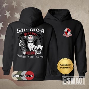 541 Engineer Company Hooded Sweatshirt, Outlaws, 541 CEC, 92nd Engineer Battalion