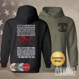 Airborne Trooper Hoodie, Paratrooper Airborne, Vintage Airborne, LGOP, Airborne Gift, WW2 Paratrooper, WWII, WW 2 Gift