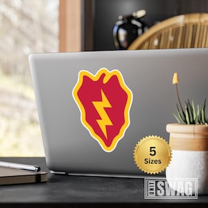 25th Infantry Division, Vinyl Decal, Kiss-Cut, Tropic Lightning, 25 ID, US Army, Army Gift, Gift For Veteran, Army Sticker, Veteran Gift