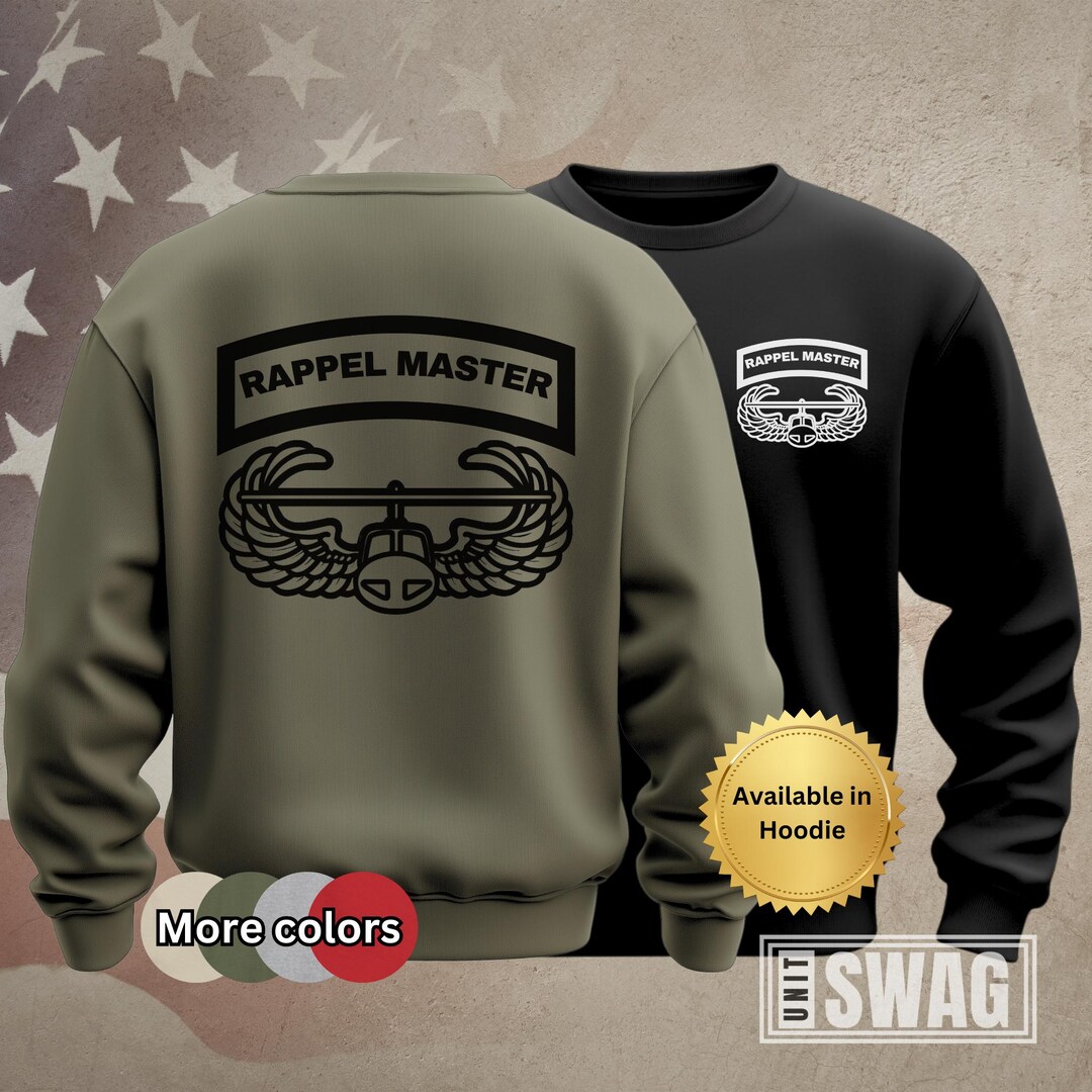 Rappel Master Sweatshirt, Rappel Master School Veteran Shirt, Veteran ...