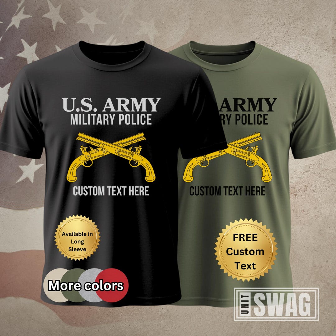 Military Police, T-shirt, Personalized, MP, 31B, National Guard, School ...