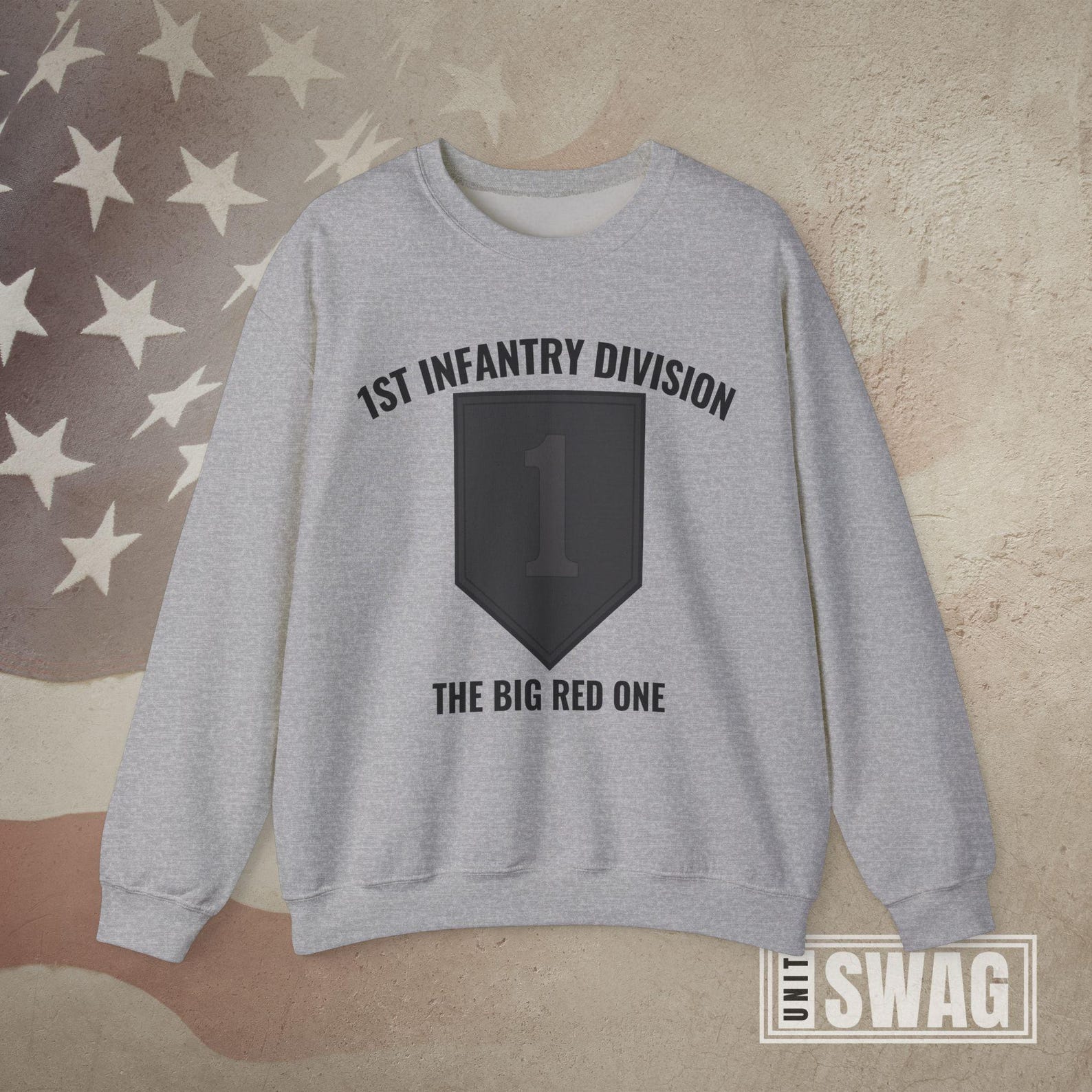 1st Infantry Division, Sweatshirt, 1ID, the Big Red One, BRO, Fort ...