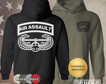 Air Assault, Hoodie, Air Assault Tab, School, Instructor, Graduation, US Army, Military, Veteran, Gift, Veteran Gift, Sweatshirt