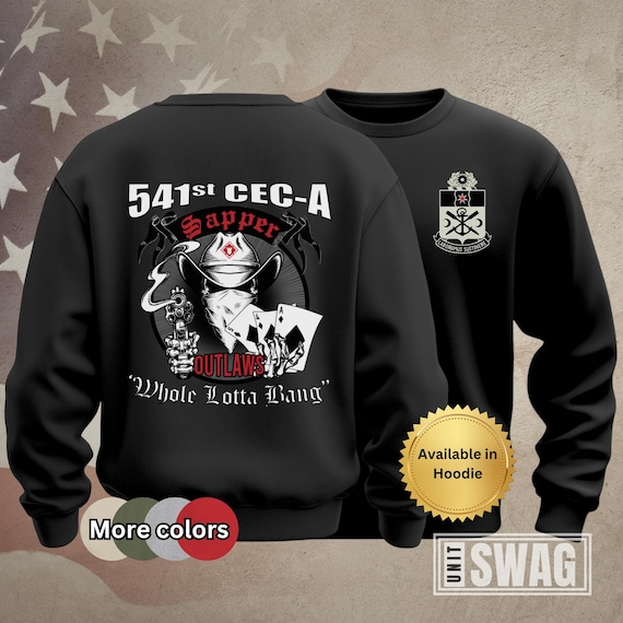 541 Engineer Company, Sweatshirt, Outlaws, 541 CEC,  10 BEB Skybridge