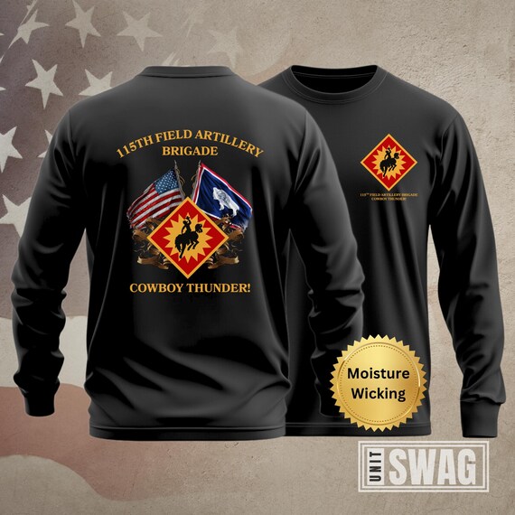 115th Field Artillery Brigade, Long Sleeve, T-Shirt, Black