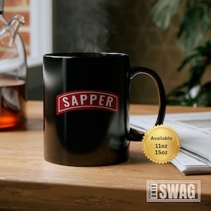 US Army Sapper Mug, Sapper Tab Cup, Sapper Instructor, US Army Sapper, US Army, Veteran, Combat Engineer, Graduation, Gift Mug, Christmas