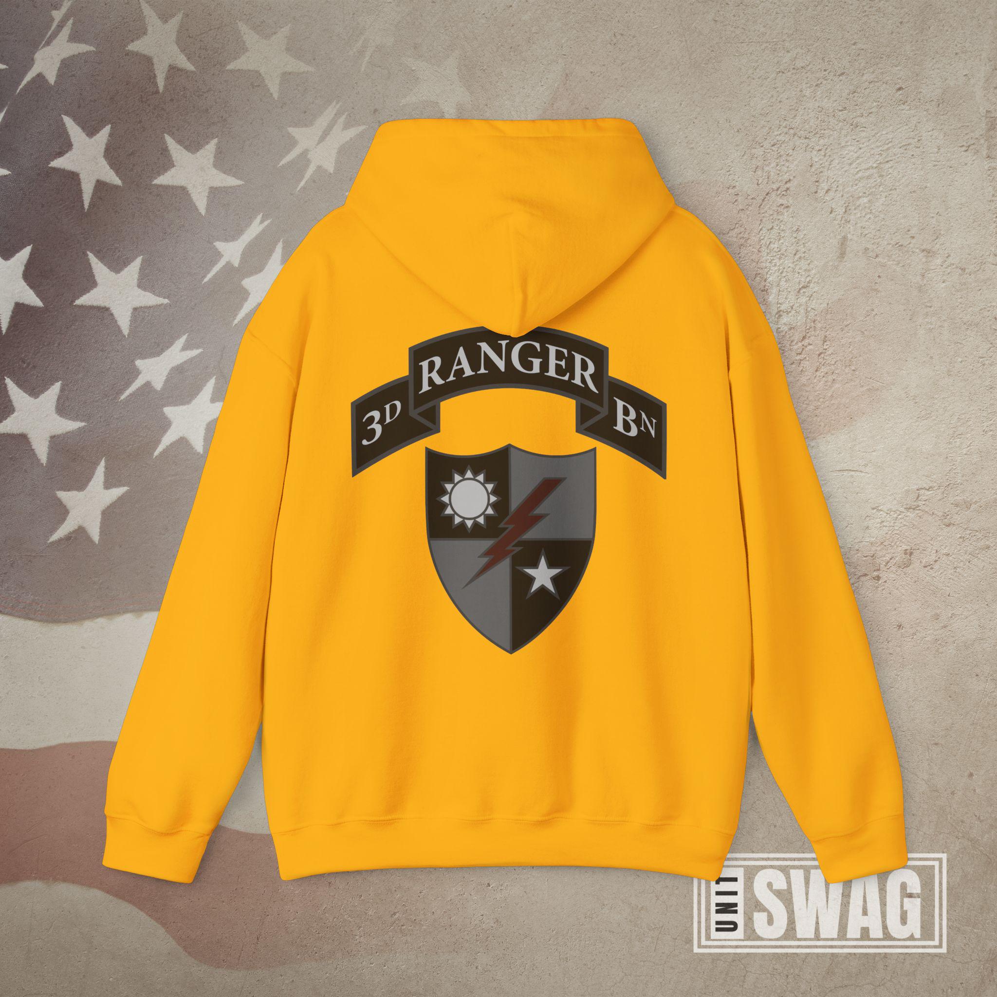 3rd Ranger Battalion, Hoodie, Blackout, 3rd BN, 75th Ranger Regiment ...