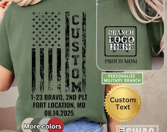 Basic Training Graduation Shirt Custom Boot Camp Graduation Shirt Custom Shirts for Army Family Day personalized company and platoon 14