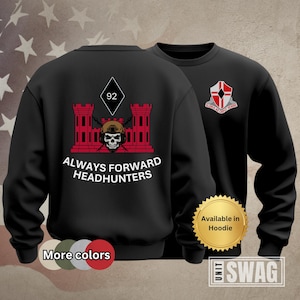 HHC 92 EN BN, Sweatshirt, Headhunters, Unit Shirt, Heavy Blend Crewneck, Long Sleeve