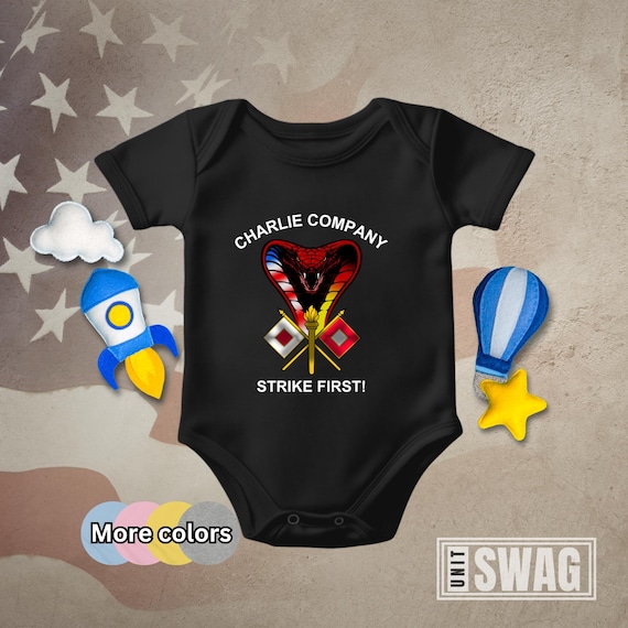 C Co 44 ESB, Baby Bodysuit, 44th, Expeditionary Signal, Battalion, Enhanced, Unit Shirt, Cotton Blend, Infant Bodysuit