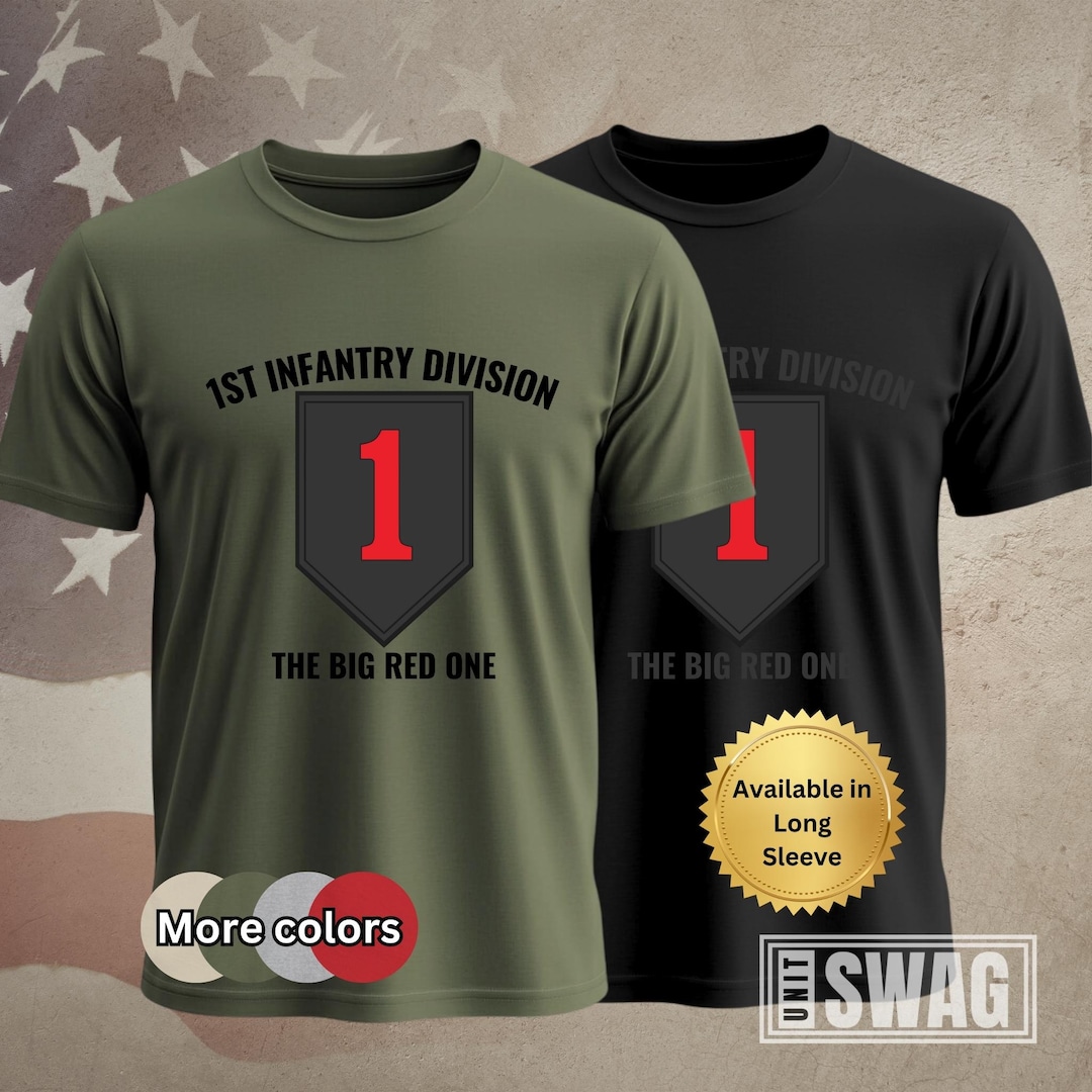 1st Infantry Division, T-shirt, 1ID, the Big Red One, BRO, Fort Riley ...