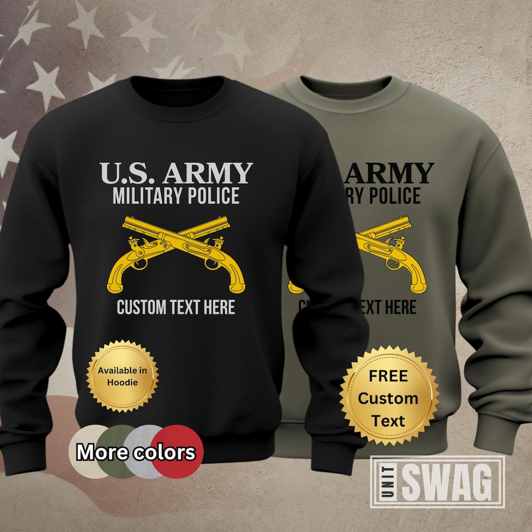 Military Police, Sweatshirt, Personalized, MP, 31B, Custom, National ...