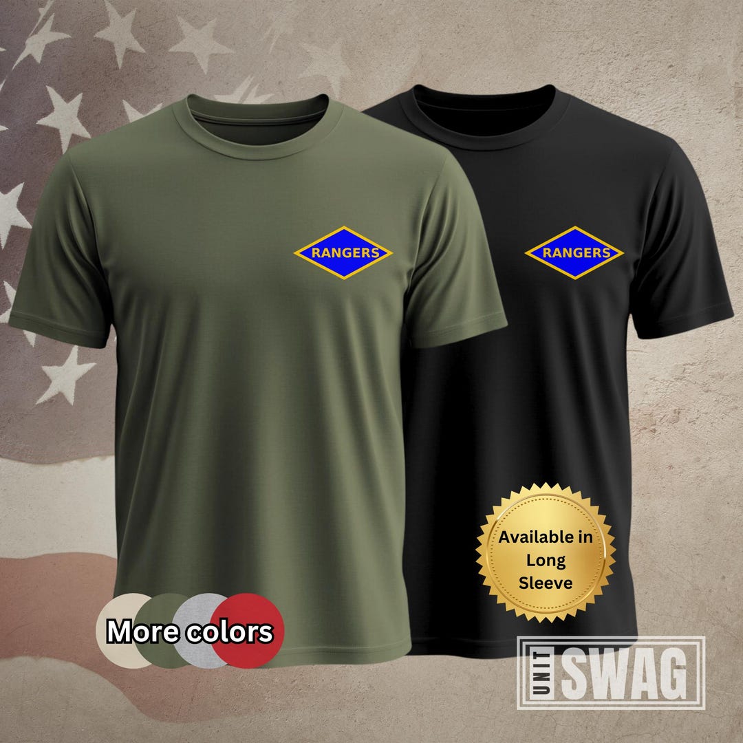 Blue Ranger Diamond, T-shirt, WW2, WWII, RLTW, Ranger Regiment, US Army ...