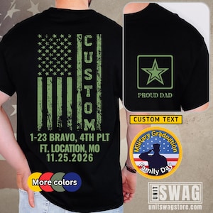 Family Day T-Shirt Custom Military Graduation Shirt Personalized Boot Camp Graduation Gift Basic Training Grad Shirt Custom Bootcamp 14