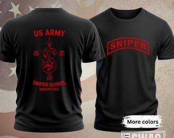 US Army Sniper T-Shirt, Sniper Tab Shirt, Sniper Instructor, US Army Sniper Tee, US Army, Veteran Shirt, Sniper gift