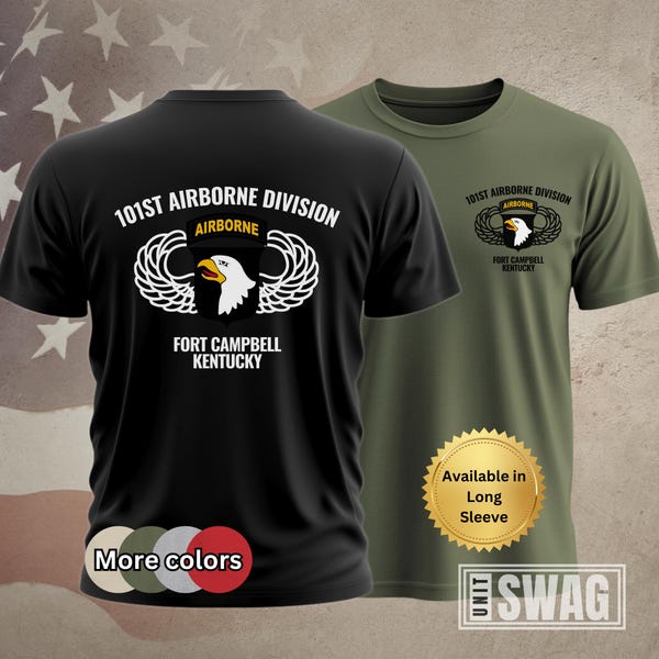 101st Airborne Division, T-Shirt, Screaming Eagles, Fort Campbell, Kentucky, Air Assault, US Army, Veteran, Gift, Military Gift, shirt