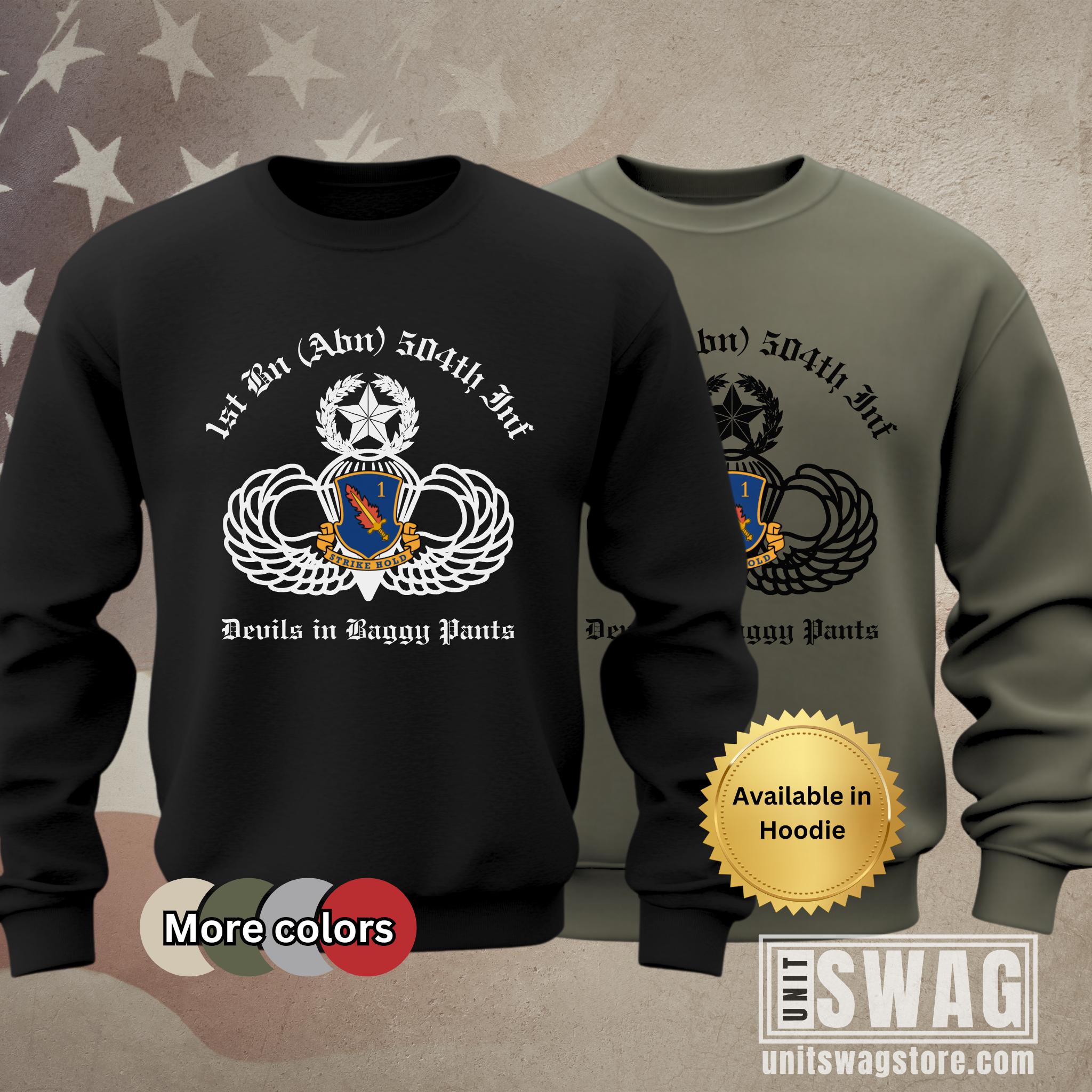 トップス DIGAWEL ARMY P/O pullover nylonsweat 1-504th Infantry Regiment, Sweatshirt, PIR, Red Devils, 82nd