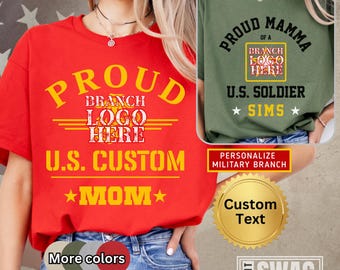 Military Custom Boot Camp T-shirt Personalized Proud Family shirt Military Graduation Matching Family Shirts Proud Mom Bootcamp 22