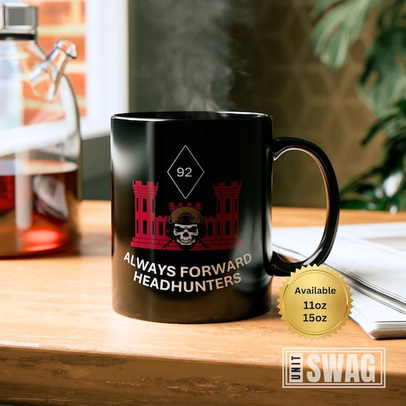 HHC 92 EN BN, Mug, Headhunters, 11oz, 15oz, Ceramic Black Mug