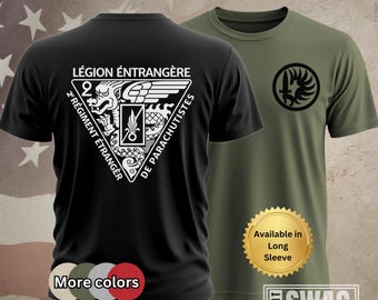 2E REP French Foreign Legion T-Shirt | Parachute Regiment | 2e Régiment Étranger de Parachutistes | Custom T-Shirt