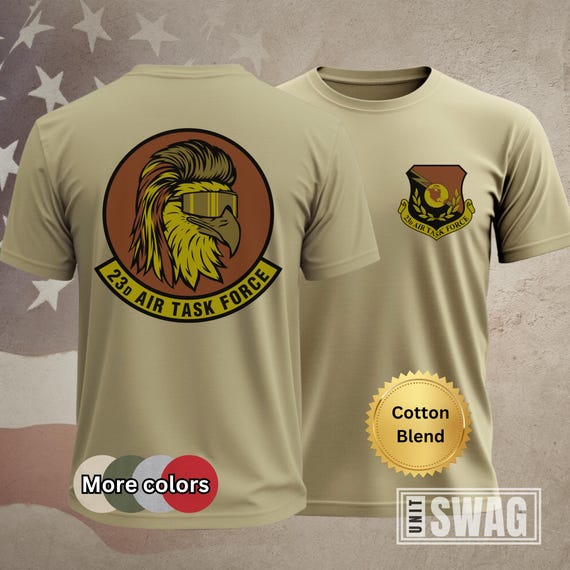 23 ATF, T-shirt, 23d Air Task Force, We Will Prevail, Unit Shirt, Cotton Blend, Shirt