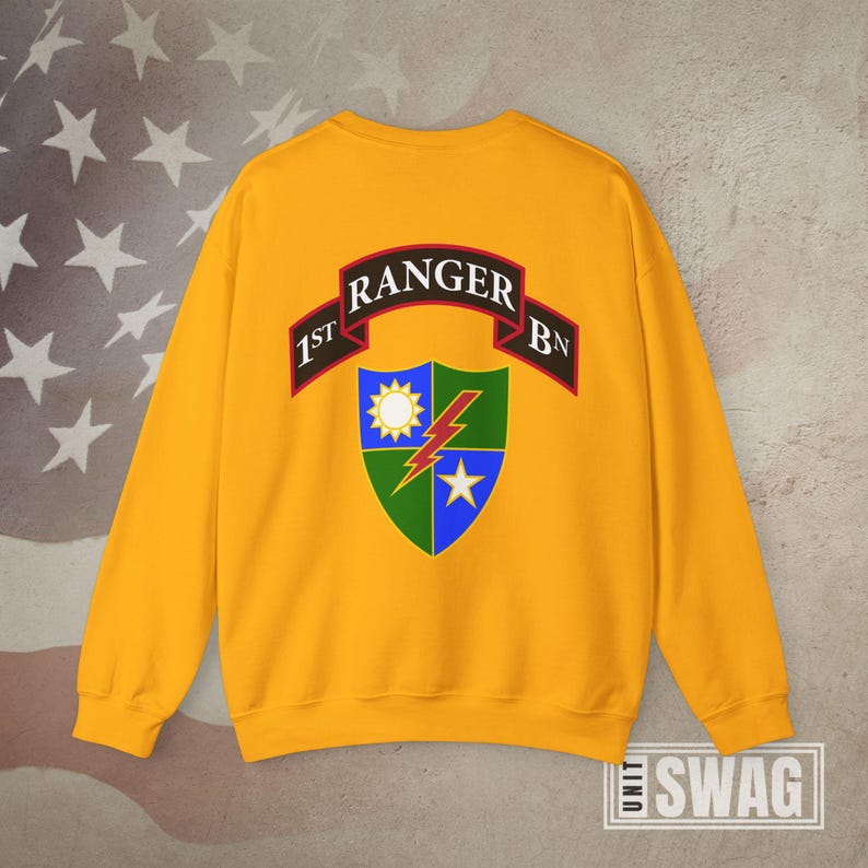 1st Ranger Battalion, Sweatshirt, Ranger Diamond, RLTW, Sua Sponte ...