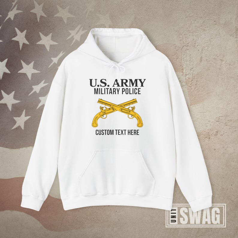 Military Police, Hoodie, Personalized, MP, 31B, Custom, National Guard ...