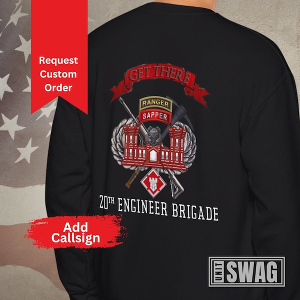 20th Engineer Brigade Unisex Heavy Blend Crewneck Sweatshirt