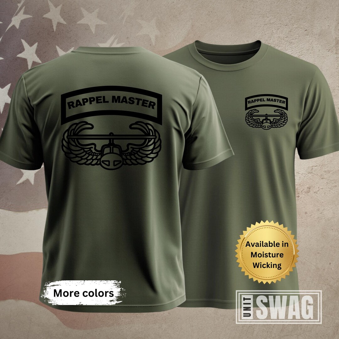 Rappel Master, T-shirt, Rappel Master School, Air Assault, Instructor ...