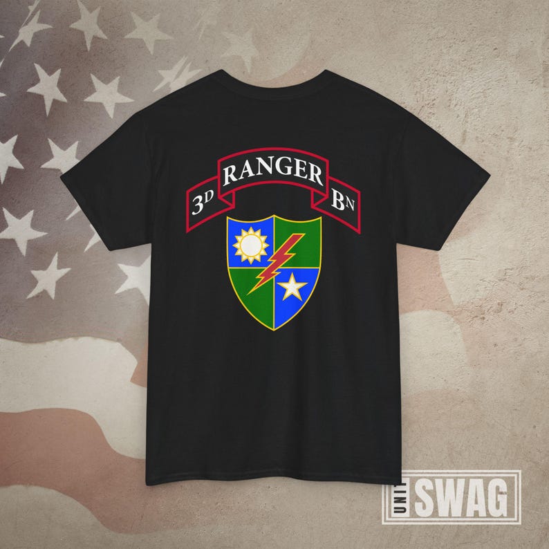3rd Ranger Battalion, T-shirt, 75th Ranger Regiment, Ranger Diamond, US ...