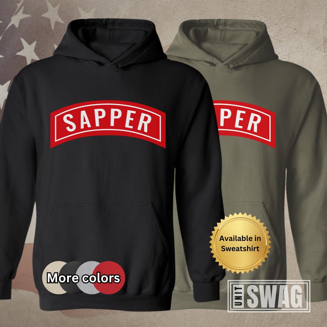 Sapper Tab, Hoodie, Sapper, Engineer, Combat Engineer, Engineer ...