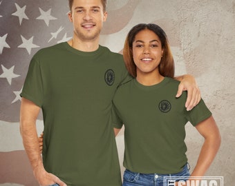 T-shirt Uomo 2ème REP Legione Straniera – 'Marche Ou Crève', Nera, Cotone, Paratrooper