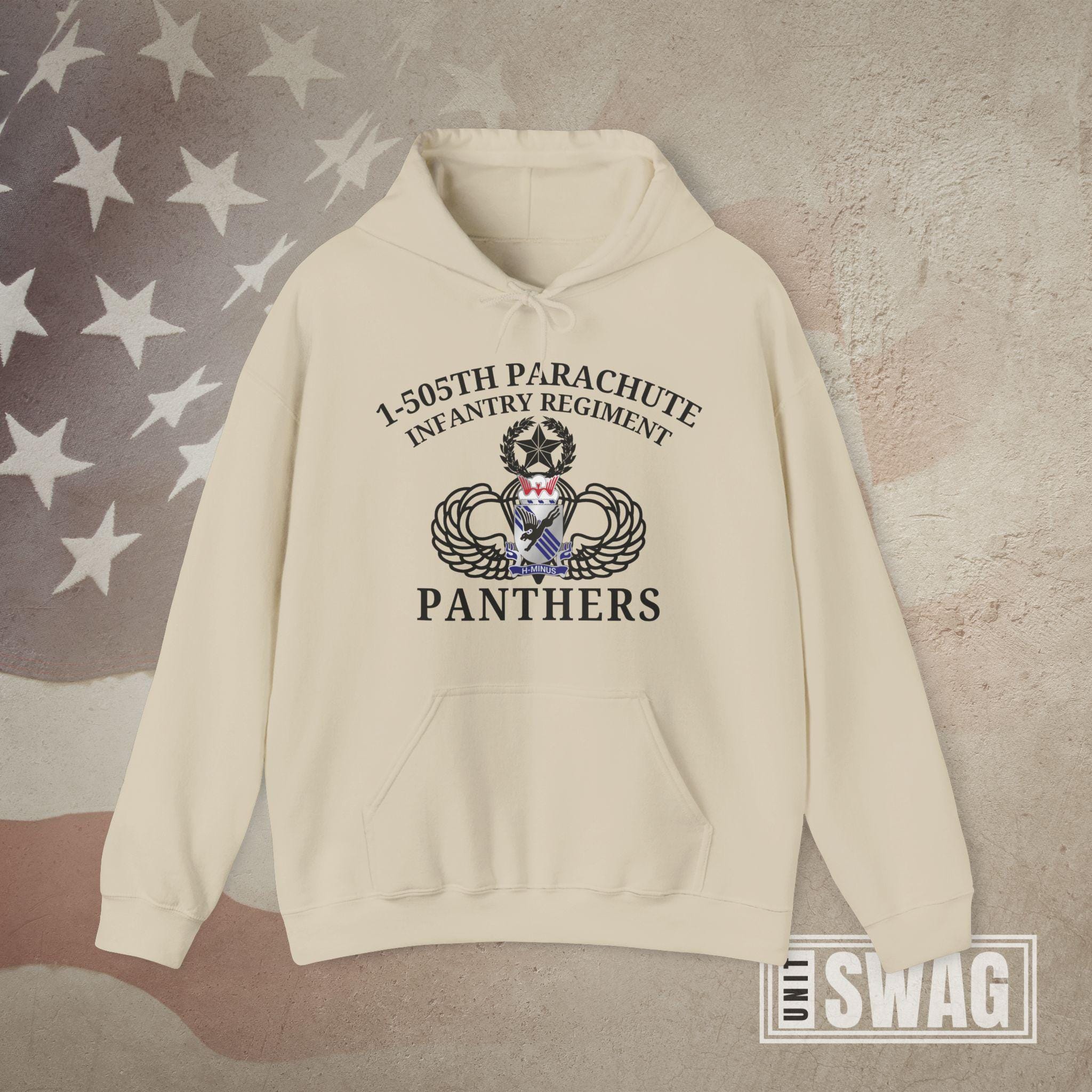 1-505th Infantry Regiment, Hoodie, PIR, Panthers, 82nd Airborne