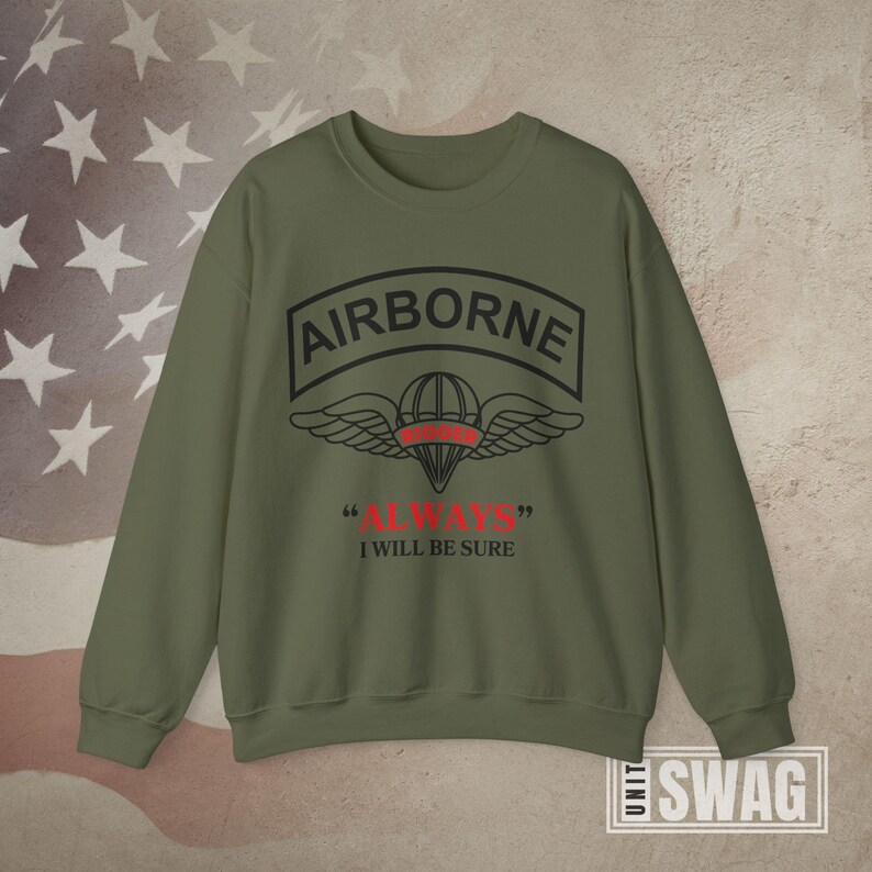 Parachute Rigger, Sweatshirt, US Army, Airborne, 92R, I Will Be Sure ...